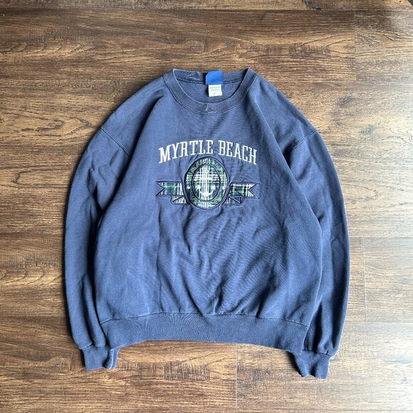 Myrtle Beach Crewneck Navy M - Picture 1 of 2